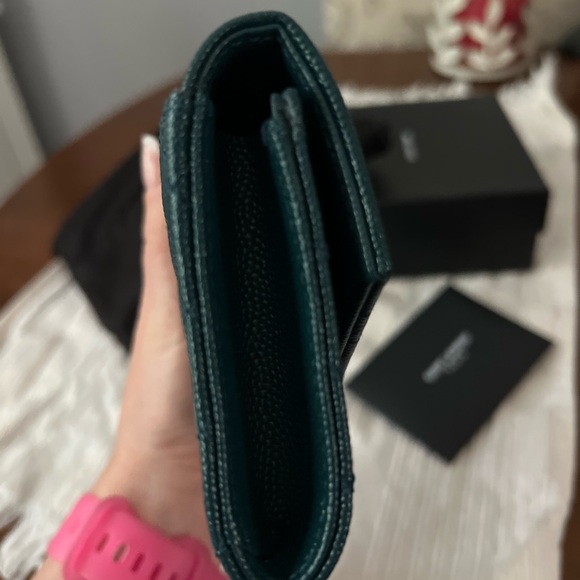Saint Laurent Small Envelope Wallet Excellent Condition - Sea Turquoise - Picture 5 of 9